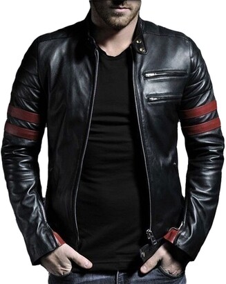 men's lambskin leather bomber jacket