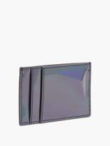 Thumbnail for your product : Alexander McQueen Embossed Iridescent-leather Card Holder - Mens - Black Multi