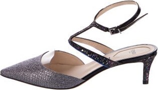 Fendi Glitter Slingback Pumps