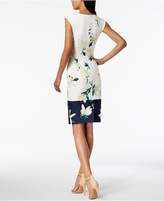 Thumbnail for your product : Vince Camuto Floral-Printed Border Sheath Dress