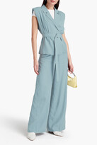 Thumbnail for your product : REMAIN Birger Christensen Olivia double-breasted belted piqué vest