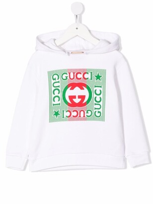 Gucci Children Logo-Print Long-Sleeve Hoodie