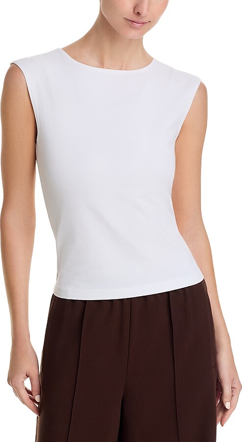 perfectwhitetee Elanor 90s Jersey Muscle Tee