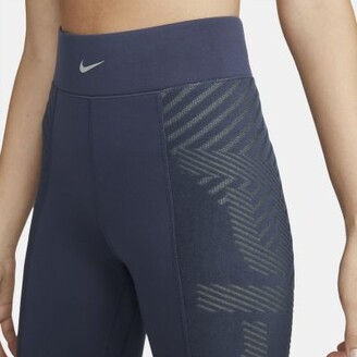 Nike Pro Therma-FIT ADV High Waisted Women's Leggings In Blue - WIT Fitness