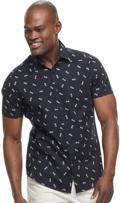 Apt. 9 Men's Slim-Fit Patterned Stretch Button-Down Shirt