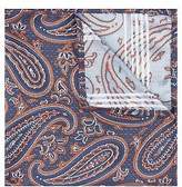 Thumbnail for your product : Moss Bros Mens Navy & Copper Paisley Pocket Square