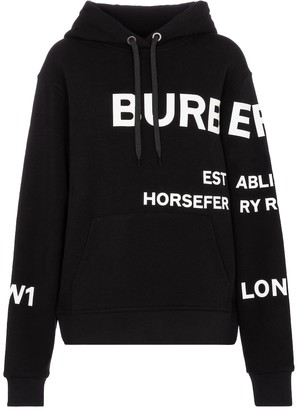 Burberry Horseferry cotton hoodie - ShopStyle