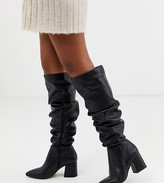 wide fit pointed boots