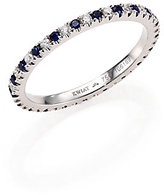 Thumbnail for your product : Kwiat Diamond, Sapphire & 18K White Gold Eternity Stacking Ring