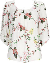 Thumbnail for your product : Wallis Cream Floral Tab Sleeve Blouse