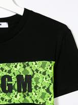 Thumbnail for your product : MSGM Kids lace insert logo T-shirt