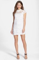 Thumbnail for your product : Cynthia Steffe Embroidered Lace Organza Shift Dress