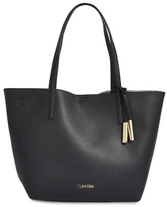 Calvin Klein Unlined Faux-Leather Tote