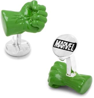 Marvel Silver-Plated 3D Hulk Fist Cufflinks