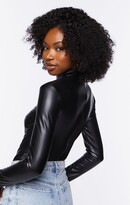 Thumbnail for your product : Forever 21 Faux Leather Long-Sleeve Bodysuit