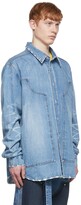 Thumbnail for your product : we11done Blue Paneled Denim Jacket