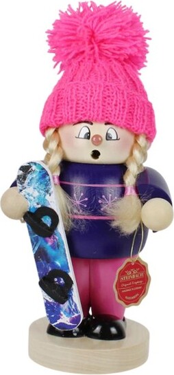 Steinbach SteinbachWoodenBigSmokerSnowboardGirlNutcracker,10"