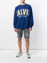 Thumbnail for your product : Calvin Klein Jeans distressed denim shorts
