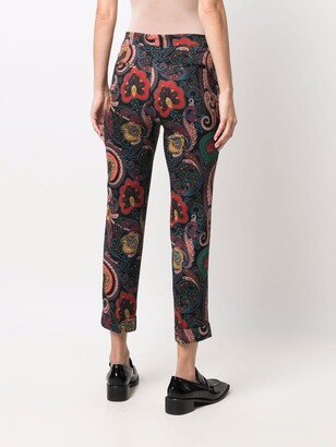 Etro Paisley-Print Cropped Trousers