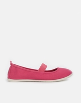 Thumbnail for your product : Zigi Rock & Candy by Rock & Candy Pink Strap Plimsolls
