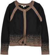 Thumbnail for your product : Junior Gaultier Fine knit cardigan with shiny lurex details