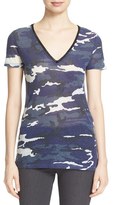 Thumbnail for your product : Majestic Filatures Women's Camo Print V-Neck Tee