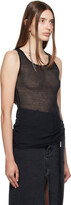 Thumbnail for your product : Ann Demeulemeester Black Fonsin Tank Top