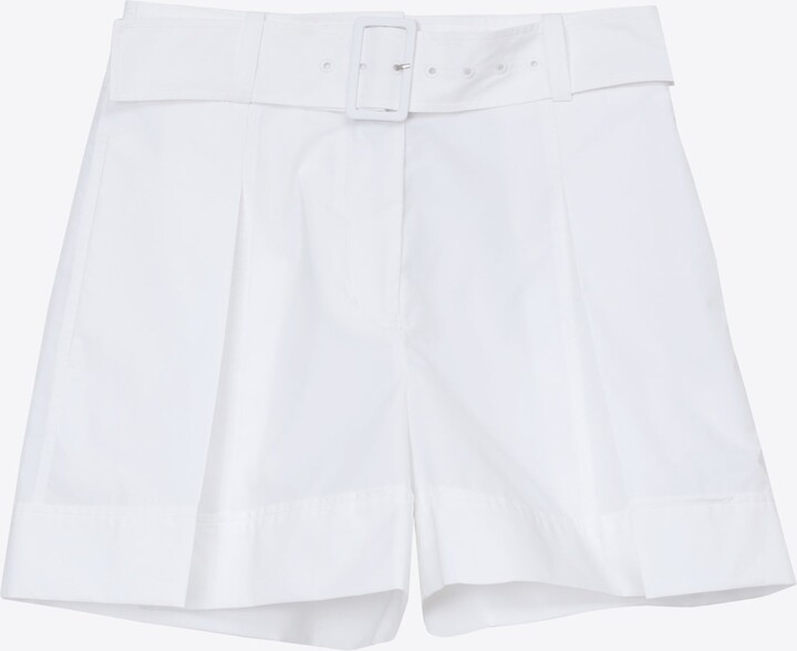 Poplin Belted Utility Short in WHITE