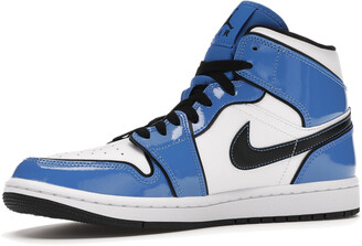 Nike Jordan 1 Mid Signal Blue Sneakers Size US 12 EU 46 - ShopStyle