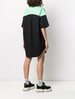 Thumbnail for your product : MSGM Bi-Colour Embroidered-Patch Polo Shirt