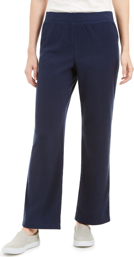 Karen Scott Pull-On Microfleece Pants, Created for Macy's - ShopStyle