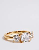 Thumbnail for your product : M&S Collection The Duchess Diamanté Three Stone Ring