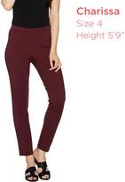 Thumbnail for your product : Halston H By H by Regular Pull-On Knit Ponte Ankle Pants