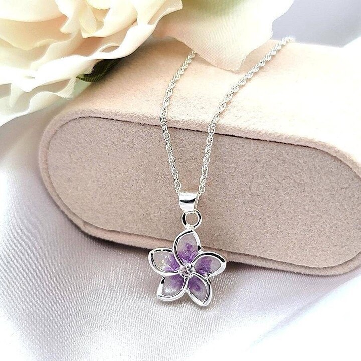 Etsy Plumeria Flower Necklace Hawaiian Jewelry 925 Sterling Silver