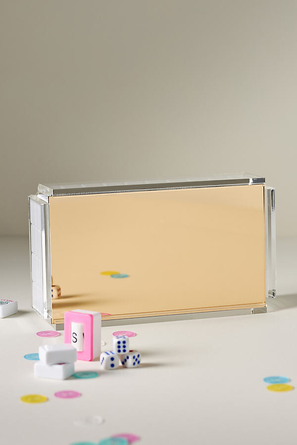 Luxe Dominoes Acrylic Mahjong Board Game
