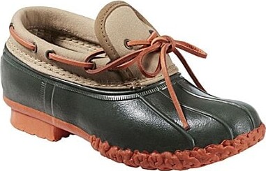 L.L. Bean Women's Bean Boots Canvas Rubber Mocs