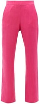 Thumbnail for your product : Worme - The Slim Flare Silk Trousers - Pink