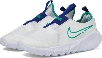 Boys' Nike Flex Runner 2 Running Shoes 5 Summit White/Stadium Green