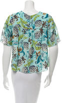 Thumbnail for your product : Anna Sui Metallic Printed Top