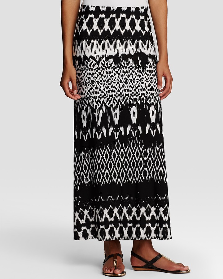 Karen Kane Tribal Stripe Maxi Skirt - ShopStyle