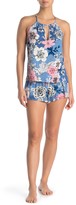 Thumbnail for your product : Jonquil Smocked Floral Print Camisole & Shorts 2-Piece Pajama Set
