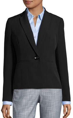 Kasper Suits Seam-Front Solid Blazer