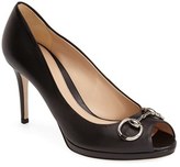 Thumbnail for your product : Gucci 'New Hollywood' Open Toe Platform Pump