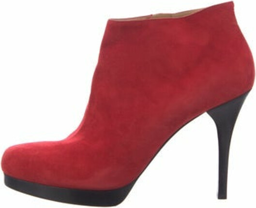 balenciaga suede booties