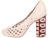 Thumbnail for your product : Tory Burch Woven Leather Pumps
