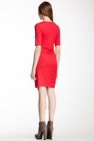 Thumbnail for your product : Three Dots Ruched Short Sleeve Dress