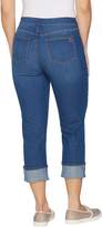 Thumbnail for your product : Susan Graver Stretch Denim Pull-On Cuffed Crop Pants - Regular