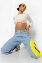 Thumbnail for your product : boohoo Double Slinky Lace Up Back Crop Top