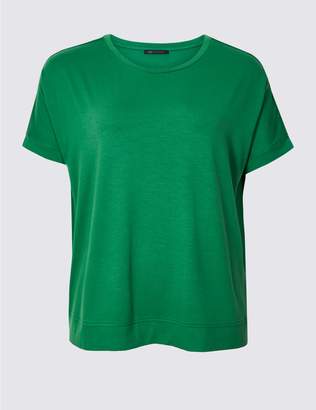 Marks and Spencer CURVE Round Neck Short Sleeve T-Shirt
