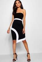 Thumbnail for your product : boohoo Petite Contrast Edge Midi Skirt